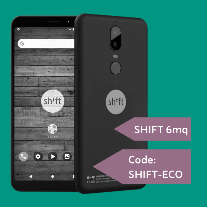 Angebot für das nachhaltige Smartphone, SHIFT6mq
